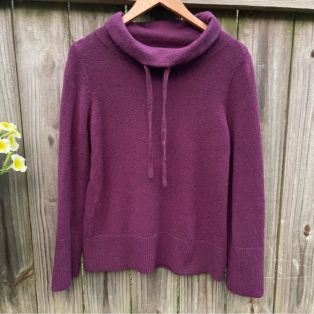 Loft Turtleneck Pullover Sweater Burgundy Size S Woman’s